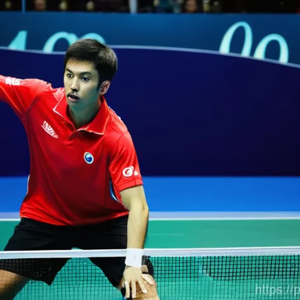 탁구 대회 참가 방법 - **Prompt 1: Dynamic Match Point in a Portuguese Tournament**
    "A high-energy, realistic photograp...