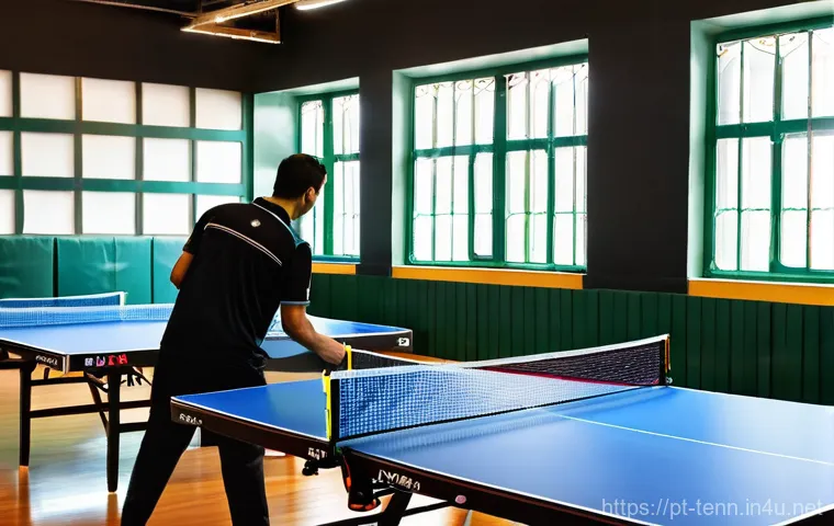 탁구 대회 참가 방법 - **Prompt 1: Dynamic Match Point in a Portuguese Tournament**
    "A high-energy, realistic photograp...